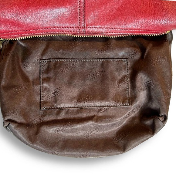 SOLD NOT FOR SALEVintage COACH | Legacy Red Leather Demi Shoulder Bag | 9596 EUC - Picture 8 of 15